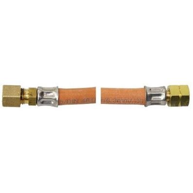 Gas-Schlauchleitung beids. mit Überwurfmutter 1/4"L Länge 400 mm