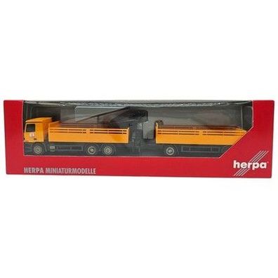 Herpa 148979 MB Actros Baustoff-Hängerzug Max Bögl H0 1:87 OVP Top Zustand A185