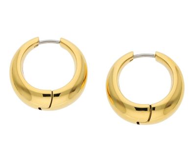 Boccia Schmuck Damen-Creolen Titan Ohrringe Goldfarben 05096-02
