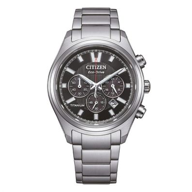 Citizen Eco-Drive Herrenuhr Chronograph Solar Titan/Schwarz CA4750-51E