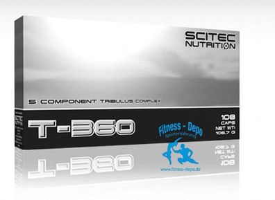 Scitec Nutrition T-360 108 Kaps. 0,918€/ Anwendung + Pillenbox