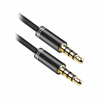 F95 1m Audio Video AV Kabel Adapter 3,5mm für Bildschirm Auto Headset DVD Player