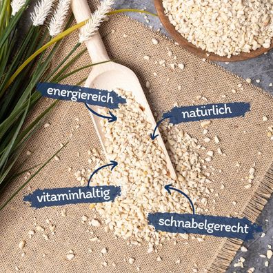 10 - 25 kg Lyra Pet® Erdnusskerne weiß gehackt Neue Ernte