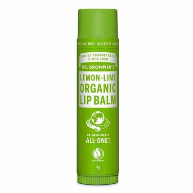 Dr Bronner'S Lapices Labiales En Hangpack Lima-Limón 4 G