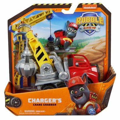 Rubble & Crew - Kran-Baufahrzeug Mit Charger-Figur