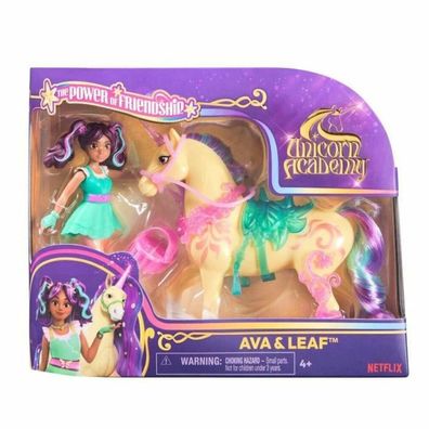 Unicorn Academy - Ava Und Einhorn Leaf (Mit Echter Mähne Und Schweif Sowie Bürste)