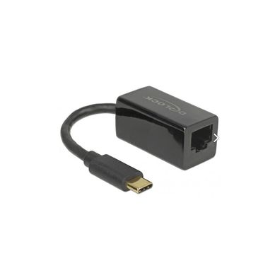 Delock DELOCK Adapter SuperSpeed USB-C St > Gigabit LAN komp. schw
