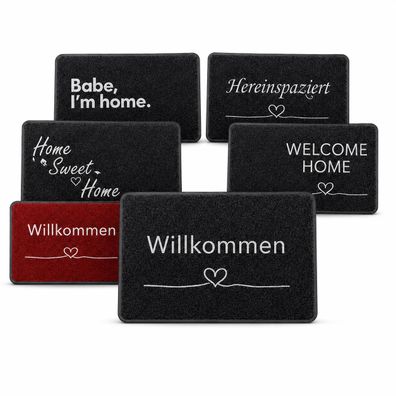 Fußmatte 40 × 60 cm rutschhemmend & waschbar – Majo Lifestyle und Home Schmutzfang