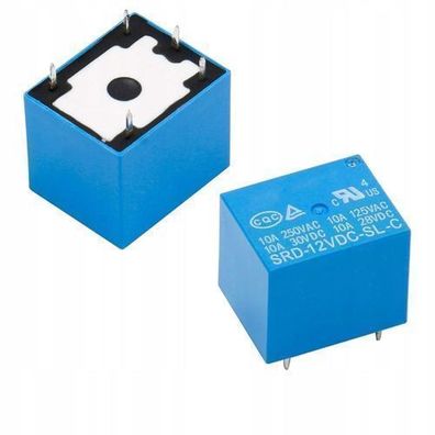 Rosfix Relais SRD-12VDC-SL-C – 12V Spule, 10A 240VAC | 1x NO/NC Kontakt