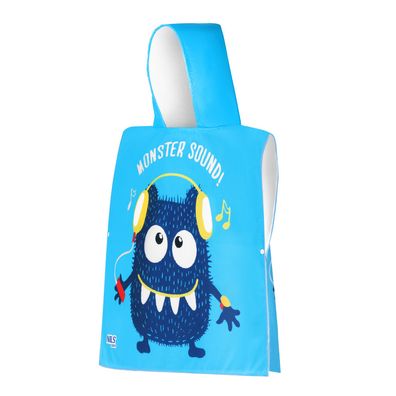 NILS AQUA Kinder Poncho Handtuch mit Kapuze 60 × 85 cm aus Mikrofaser