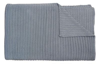 Kaheku Wolldecke Marini blau 130 cm x 170 cm , 100 % Baumwolle
 111008152