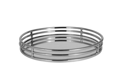 Kaheku Tablett Bovalino silber 38 Ø 5h 884018297