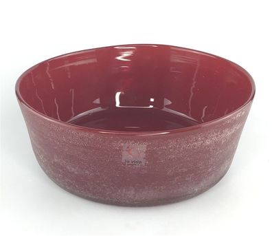 la vida Glasschale rot 21,5x8,5cm 333425