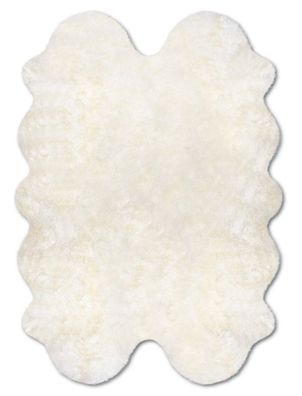 Heitmann Felle Fellteppich aus 4 Fellen Farbe Naturweiß 190WE