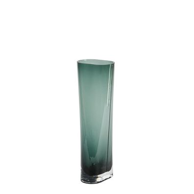 Lambert Giorgione Vase Glas, petrol H 30 cm D 10x6 cm 17505