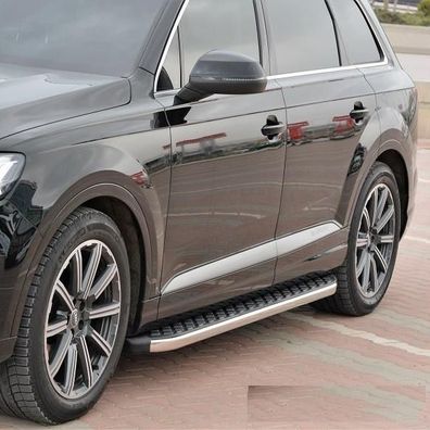 Trittbretter passend für Audi Q7 ab 2015 Hitit mit ABE - Farbe: Chrom