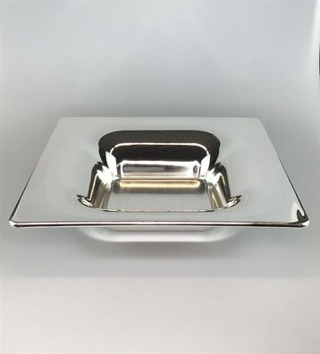 Fink Schale metall silber H:7cm D:45cm