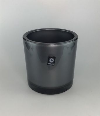 Bellini Windlicht/Übertopf Marit rund 14cm metallic grau