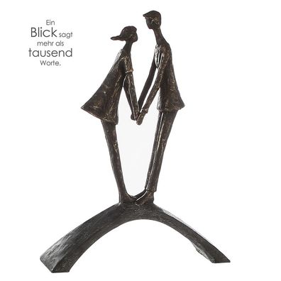 Casablanca Skulptur Hold on Poly, ronzefarben Höhe: 36 cm Breite: 26.50 cm