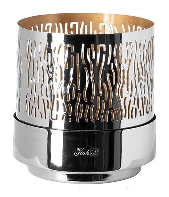 Fink MARIAN, Windlicht, Windlicht ohne Glas, vernickelt, Eisen, pulverbeschichtet,