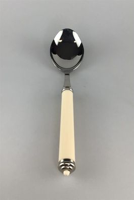 Tiffany Boutique Servierlöffel Edelstahl 18/10 silber elfenbein L:23cm