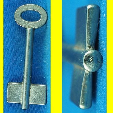 Börkey 143D Doppelbartschlüssel Guss - Halm 6 mm - Länge 82 mm