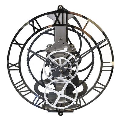 Casablanca Uhr Mechanic silber/grau, etal/ABS Tiefe: 12 cm Ø 34 cm 50193