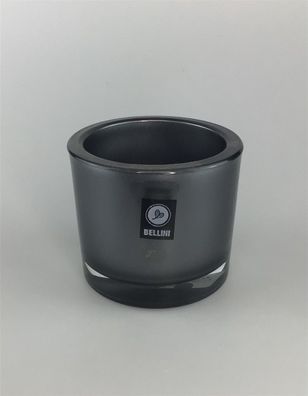 Bellini Teelicht Marit rund 9cm metallic grau