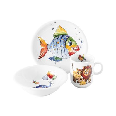 Seltmann Weiden Kinder-Set 3-teilig W Compact Bunte Tierwelt 001.728601