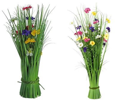 Gilde Pflanze "Fleurs" Kunststoff grün, mehrfarbig 38527
