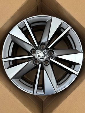 1x Original Skoda Karoq 4x4 NU7 17 Zoll Alufelge Scutus 57A601025AA 7,0JX17ET45 NEU