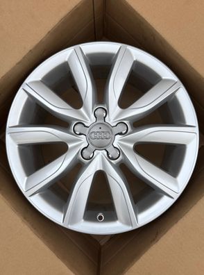 Original Audi A3 S3 8P 17 Zoll Alufelge 5-V-Speichen-Design 8P0601025BK 7,5Jx17 ET56
