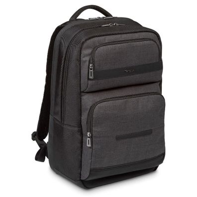 Targus CitySmart Rucksack Lässiger Rucksack Schwarz, Grau Kunstleder, Polyurethan (PU