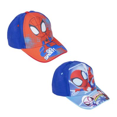 Spiderman Sommer Cap – Kinder Mütze mit Print & UV-Schutz - Farbe: Rot