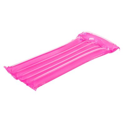 Luftmatratze Transparent 164 x 63 x 18 cm - Farbe: Pink