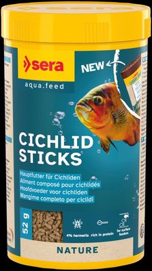 Sera Cichlid Sticks Nature 250ml - Hauptfutter Cichliden Futtersticks Barsche