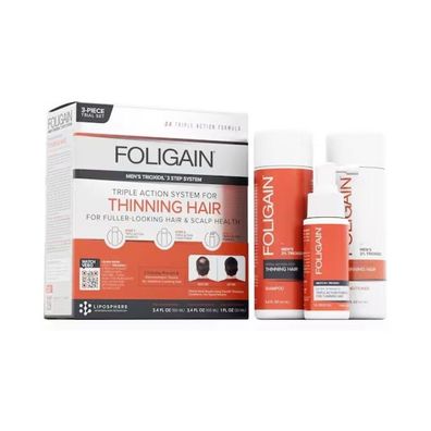 Foligain Reiseset gegen Haarausfall für Männer Triple Action