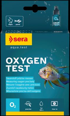 Sera Oxygen Test O2 Sauerstoff-Test 2x 15ml ca. 60 Messungen Wassertest Aquarium
