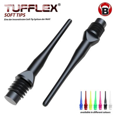 BULL'S Tufflex Soft Tips 6mm(2BA) / 1 Stck / schwarz