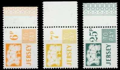 JERSEY Portomarken Nr 15-17 postfrisch X7CDFDA