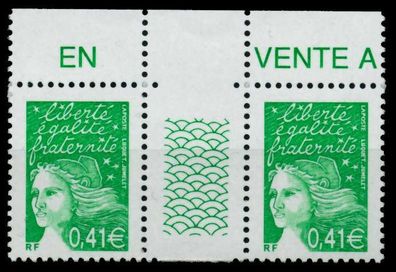 Frankreich 2002 Nr 3673IAy-ZW postfrisch 3ER STR ORA X836036