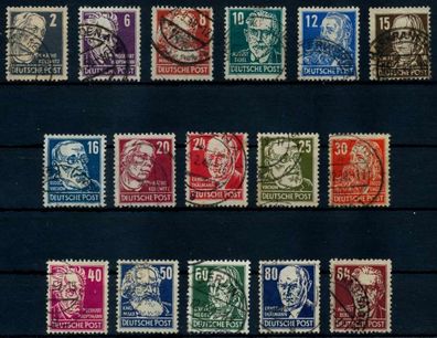 SBZ ALLG. Ausgaben Nr 212-227 gestempelt X8E1066