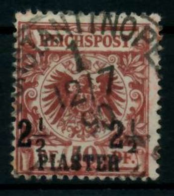 Deutsche Auslandspostämter TÜRKEI Nr 10ba ZENTR X6CDE92