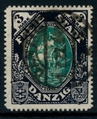 DANZIG 1921 Nr 60 zentrisch gestempelt gepr. X6D3692