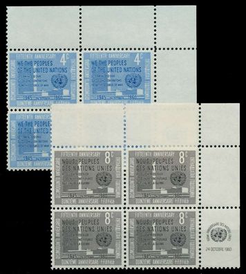 UNO NEW YORK 1960 Nr 90A-91A postfrisch X7BFC7E