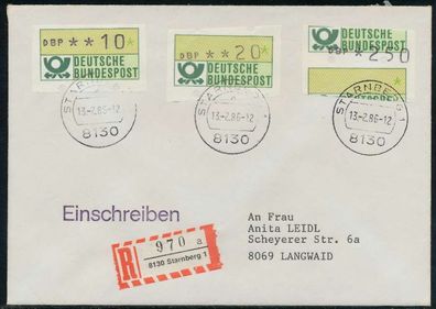 BRD ATM1-280 BRIEF EF Starnberger Springer X7E43F6