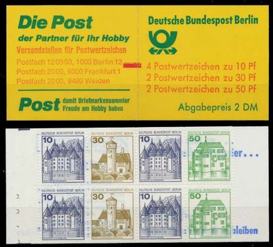 BERLIN Markenheftchen Nr MH 11gmZ postfrisch S6387F2