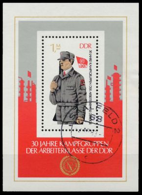 DDR BLOCK Kleinbogen Block 72 gestempelt X0F18DE