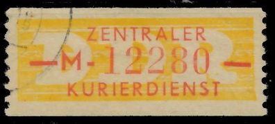 DDR DIENST Wertstreifen Nr 16M gestempelt X1CDA2A