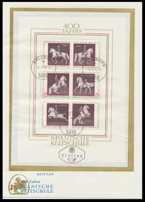 Österreich BLOCK Kleinbogen Block 2 BRIEF FDC SD3309A